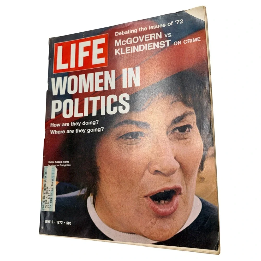 Vintage LIFE Magazine June 9 1972 Bella Abzug Women in Politics McGovern History